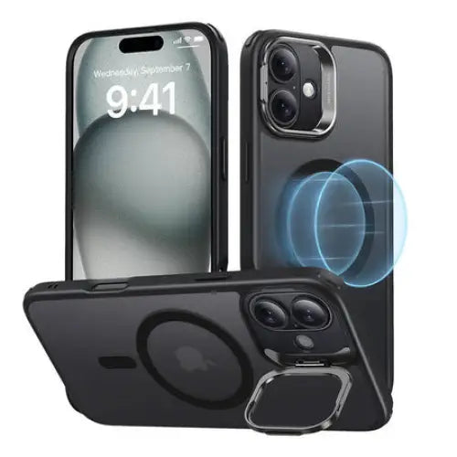 Classic Hybrid (HaloLock) ESR case with stand for iPhone 16 (black) - Protective cases for smartphones<<<Cases<<<GSM
