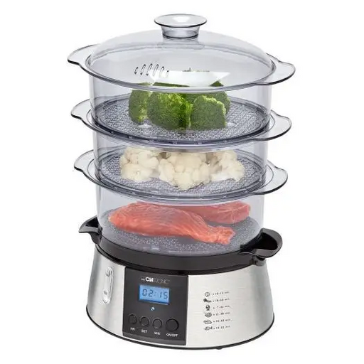 Clatronic DG 3547 steam cooker 3 basket(s) Black,Stainless steel 800 W - SteamersAGD-PAR<<<Home Appliance