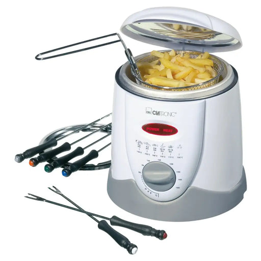 Clatronic FFR 2916 Single 1 L Stand-alone 900 W Deep fryer Grey White - FryersAGD-FRY<<<Home Appliance