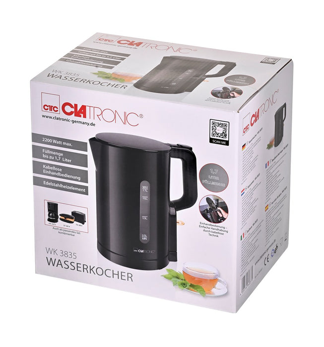 Clatronic WK 3835 electric kettle 1.7 L 2200 W Black