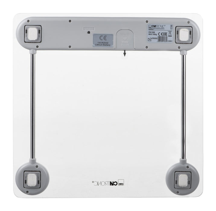 Clatronic PW 3368 Electronic Personal Scale (Transparent/Silver)