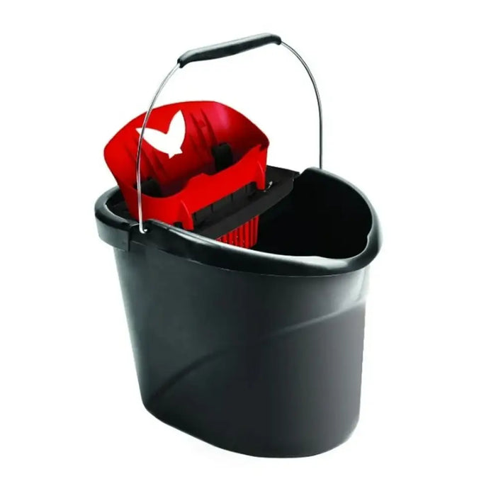 Cleaning bucket Vileda Ultramax Black Red Plastic 10 L 38 x 38 x 38 cm - Мопове и метли<<<Почистване Прахосмукачки И