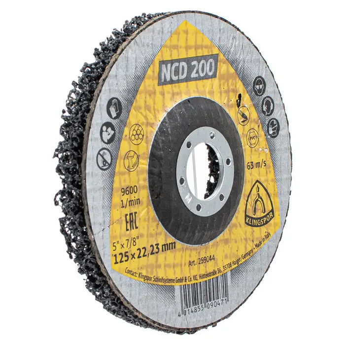 CLEANING DISC 125X22.23 MM KLINGSPOR NCD 200 - Дискове за ъглошлайфи<<<Консумативи за електроинструменти<<<Инструменти