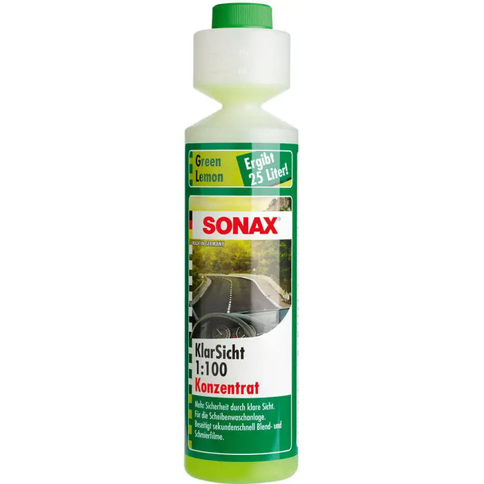 CLEANING LIQUID 1:100 GREEN LEMON 250ML SONAX - Лятна течност за чистачки<<<Сезонни авто продукти<<<Авто и