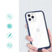 Clear 3in1 case for iPhone 11 Pro Max blue frame gel cover - Cell phone cases and covers<<<HurtelXML
