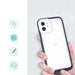 Clear 3in1 case for iPhone 12 blue frame gel cover - Cell phone cases and covers<<<HurtelXML