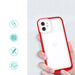 Clear 3in1 case for iPhone 12 frame gel cover red - Cell phone cases and covers<<<HurtelXML