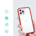 Clear 3in1 case for iPhone 12 Pro frame gel cover red - Cell phone cases and covers<<<HurtelXML