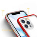 Clear 3in1 Case for iPhone 12 Pro Max Frame Cover Gel Red - Cell phone cases and covers<<<HurtelXML