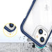 Clear 3in1 case for iPhone 13 blue frame gel cover - Cell phone cases and covers<<<HurtelXML