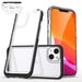 Clear 3in1 case for iPhone 13 mini gel cover with frame black - Cell phone cases and covers<<<HurtelXML