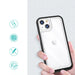 Clear 3in1 case for iPhone 13 mini gel cover with frame black - Cell phone cases and covers<<<HurtelXML