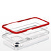 Clear 3in1 case for iPhone 13 mini gel cover with frame red - Cell phone cases and covers<<<HurtelXML