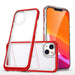 Clear 3in1 case for iPhone 13 mini gel cover with frame red - Cell phone cases and covers<<<HurtelXML