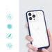 Clear 3in1 case for iPhone 13 Pro blue frame gel cover - Cell phone cases and covers<<<HurtelXML