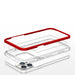 Clear 3in1 Case for iPhone 13 Pro Max Frame Cover Gel Red - Cell phone cases and covers<<<HurtelXML