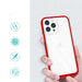 Clear 3in1 Case for iPhone 13 Pro Max Frame Cover Gel Red - Cell phone cases and covers<<<HurtelXML