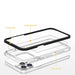 Clear 3in1 case for iPhone 14 silicone cover with frame red - Cell phone cases and covers<<<HurtelXML