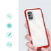 Clear 3in1 case for Samsung Galaxy A03s (166) frame gel cover red - Cell phone cases and covers<<<HurtelXML