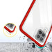 Clear 3in1 Case for Samsung Galaxy A22 4G Frame Gel Cover Red - Cell phone cases and covers<<<HurtelXML