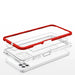 Clear 3in1 Case for Samsung Galaxy A22 5G Frame Gel Cover Red - Cell phone cases and covers<<<HurtelXML