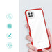 Clear 3in1 Case for Samsung Galaxy A22 5G Frame Gel Cover Red - Cell phone cases and covers<<<HurtelXML