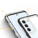 Clear 3in1 Case for Samsung Galaxy S21 + 5G (S21 Plus 5G) Frame Gel Cover Black - Cell phone cases