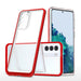 Clear 3in1 Case for Samsung Galaxy S21 + 5G (S21 Plus 5G) Frame Gel Cover Red - Cell phone cases and covers<<<HurtelXML