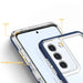 Clear 3in1 Case for Samsung Galaxy S21 + 5G (S21 Plus 5G) Frame Gel Cover Blue - Cell phone cases and covers<<<HurtelXML