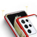 Clear 3in1 Case for Samsung Galaxy S21 Ultra 5G Frame Gel Cover Red - Cell phone cases and covers<<<HurtelXML
