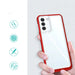 Clear 3in1 case for Samsung Galaxy S22 + (S22 Plus) frame gel cover red - Cell phone cases and covers<<<HurtelXML
