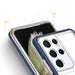 Clear 3in1 Case for Samsung Galaxy S22 Ultra Frame Gel Cover Blue - Cell phone cases and covers<<<HurtelXML