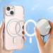 Clear Magnetic Case with MagSafe for iPhone 14 with a silver ring - transparent - Cell phone cases