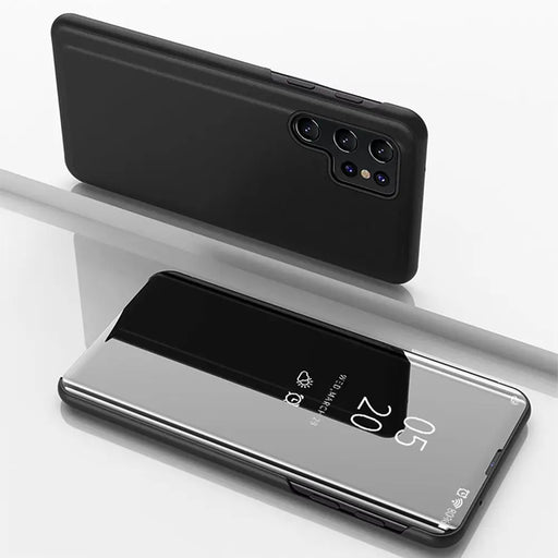 Clear View Case for Samsung Galaxy A56 Cover with Flip - Black - Cell phone cases and covers<<<HurtelXML