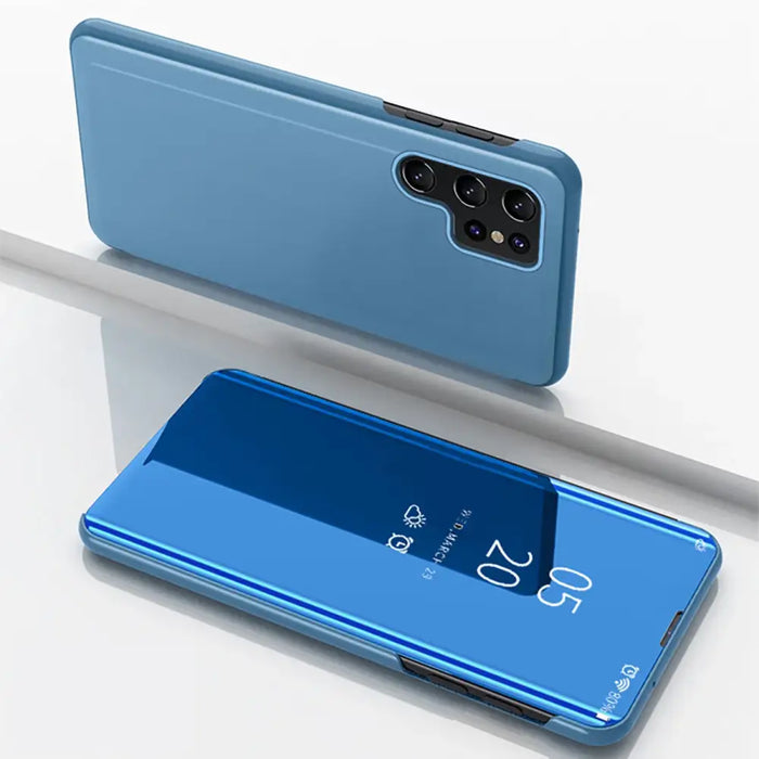Clear View Case for Samsung Galaxy A56 Cover with Flip - Blue - Cell phone cases and covers<<<HurtelXML