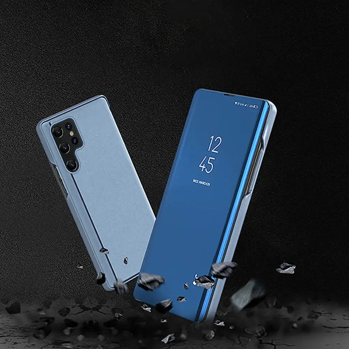 Clear View Case for Samsung Galaxy A56 Cover with Flip - Blue - Cell phone cases and covers<<<HurtelXML