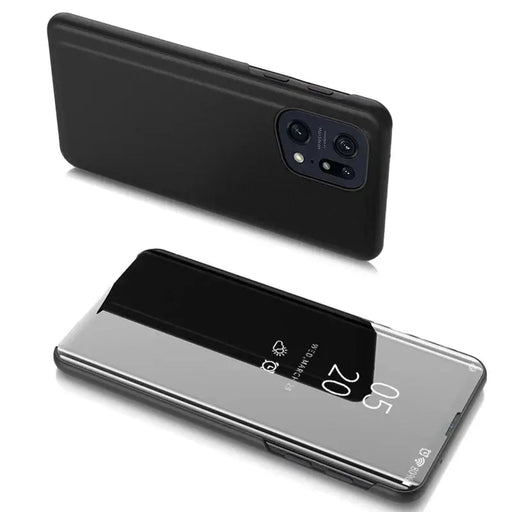 Clear View Case Oppo Find X5 Pro black - Cell phone cases and covers<<<HurtelXML