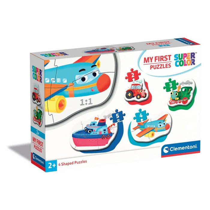 CLEMENTONI 2+3+4+5 hrs. Puzzle My First Puzzle Vehicles