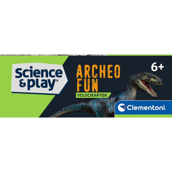 Образователен комплект Clementoni Science & Play - Разкрий скелет на велоцираптор