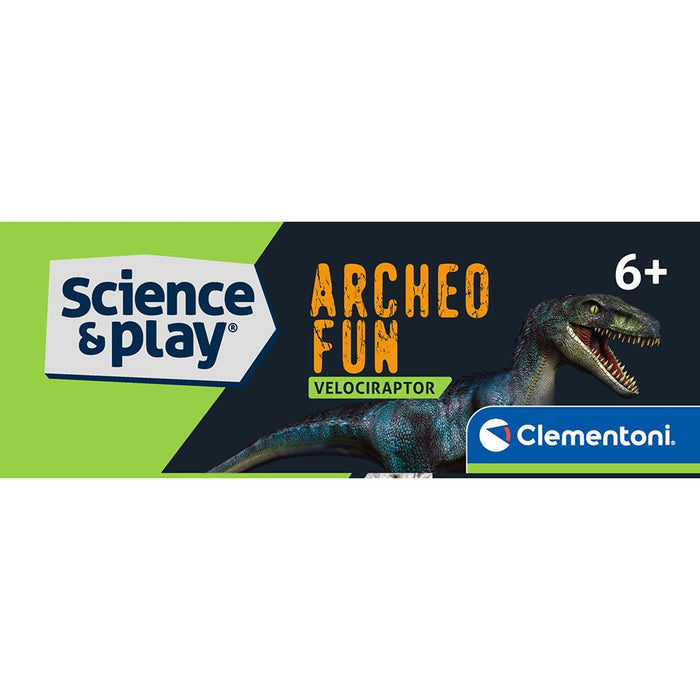 Образователен комплект Clementoni Science & Play - Разкрий скелет на велоцираптор