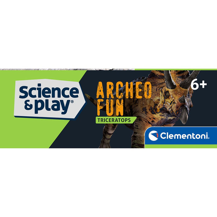 Образователен комплект Clementoni Science & Play - Разкрий скелет на трицератопс