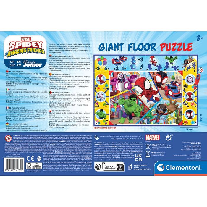 CLEMENTONI 24h Giant Floor Puzzle Spider-Man