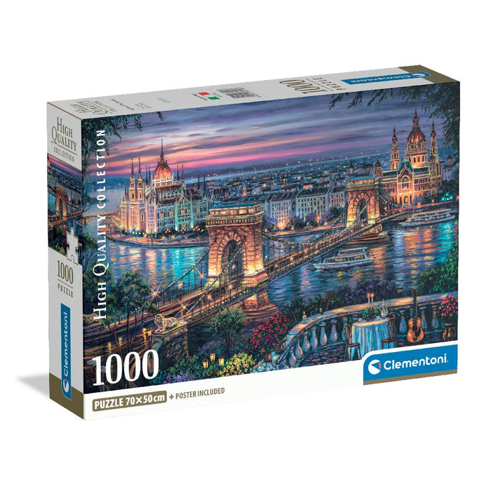 CLEMENTONI 1000h Puzzle LIGHTS OF THE DANUBE