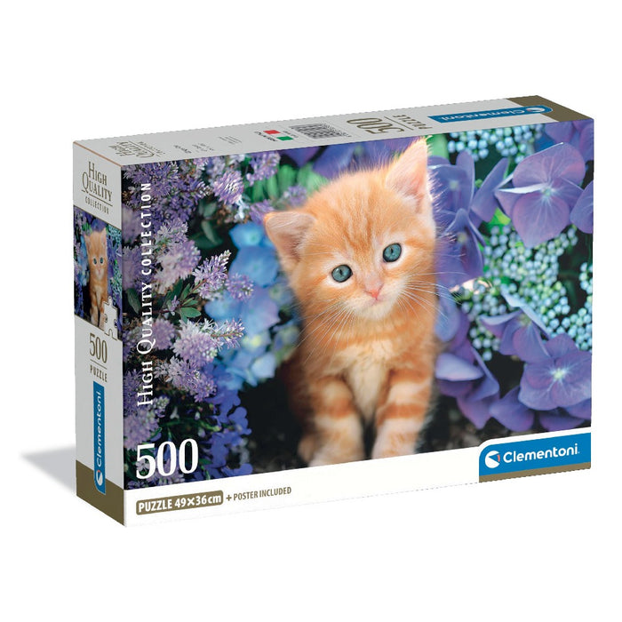 Пъзел Clementoni от 500 части - Рижаво коте