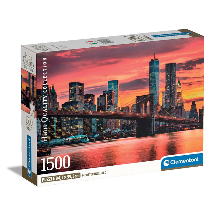Clementoni 1500 piece puzzle - Sunset over the East River