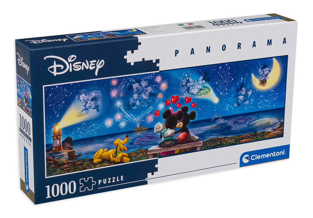 Clementoni 1000 piece panoramic puzzle - Mickey and Minnie Mouse