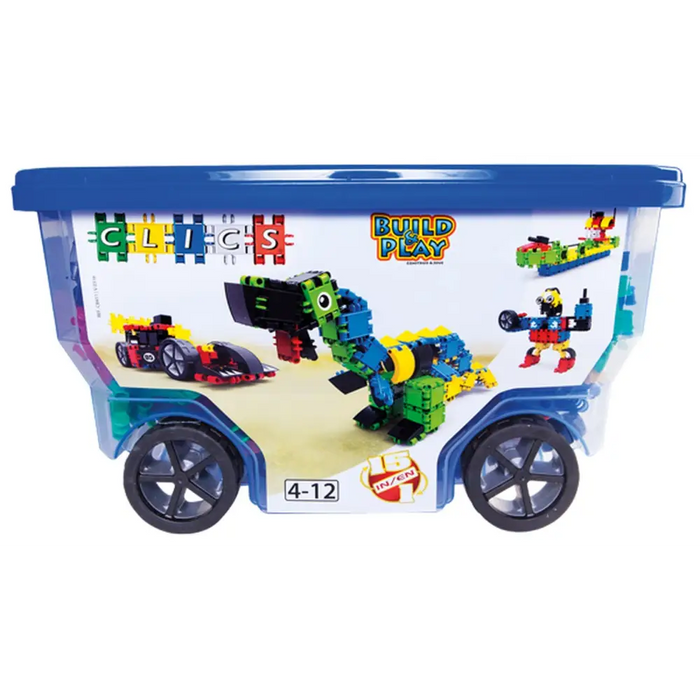 CLICS CB411 BUILDING BLOCKS ROLLERBOX 15IN1 - PlasticKLO-PLA<<<Construction setKLO<<<ActionPL