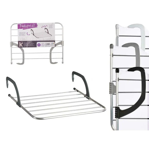 Clothes Line Kipit White Silver Light grey Dark grey Aluminium Plastic 63 x 3 x 50 cm 62,5 x 50 x 16,5 cm 62,5 x 3 x 50