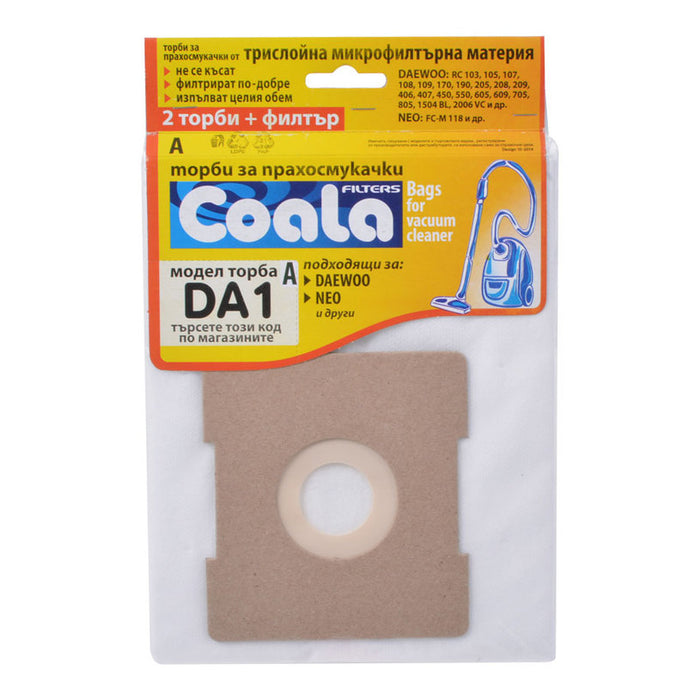 VACUUM CLEANER BAGS COALA BAG. FOR DUST. TONI DA1-A COAL 3 PCS