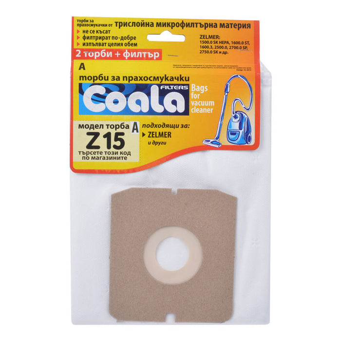 VACUUM CLEANER BAGS COALA BAG. FOR DUST. TONI Z15-A COAL 3 PCS